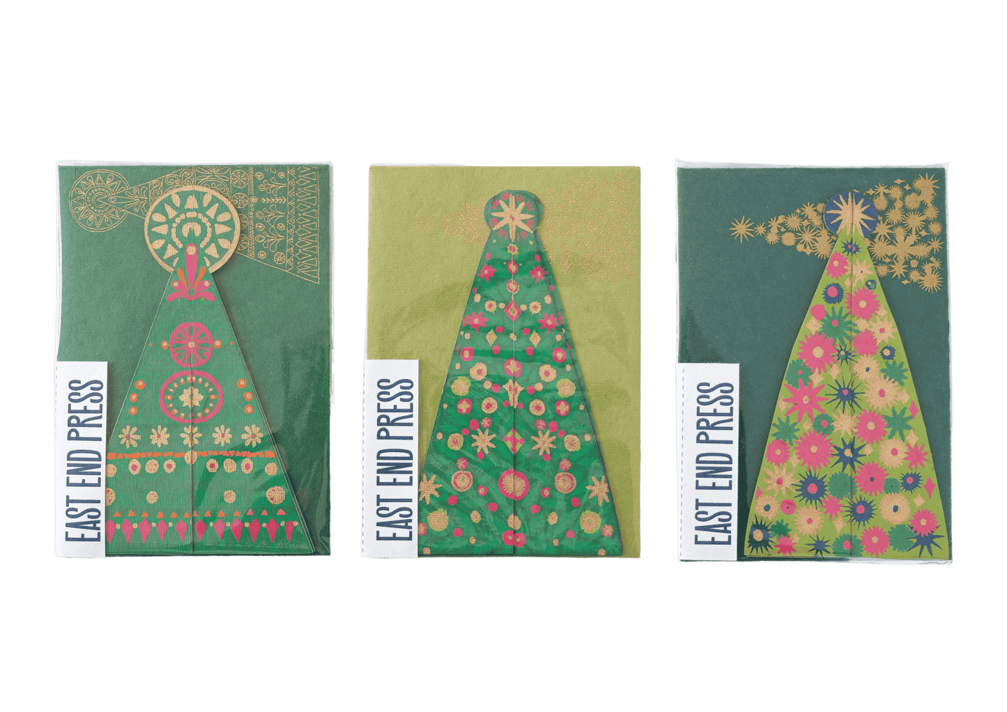 Patterned Tree Greeting Card - Violet Elizabeth -