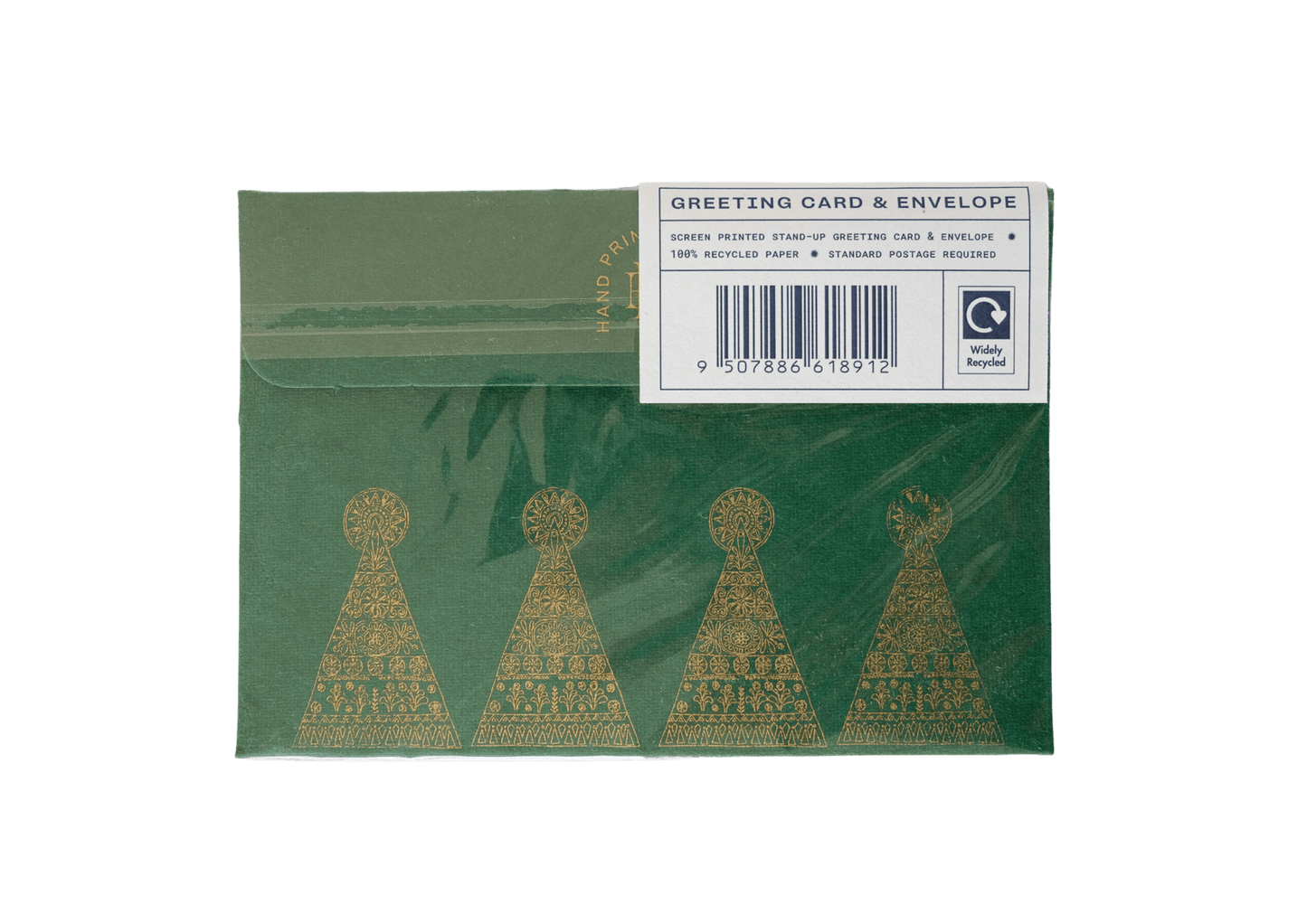 Patterned Tree Greeting Card - Violet Elizabeth -