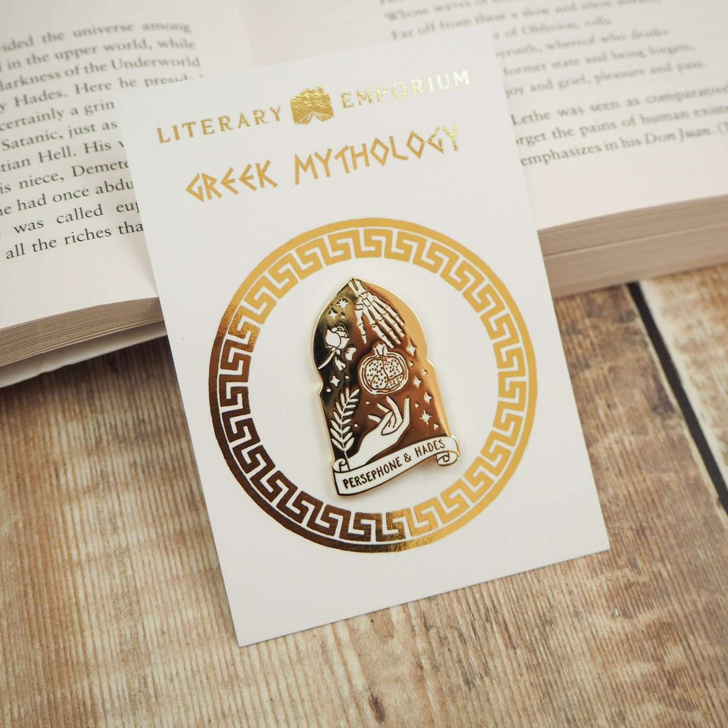 Persephone and Hades Enamel Pin - Greek Mythology Collection - Violet Elizabeth -