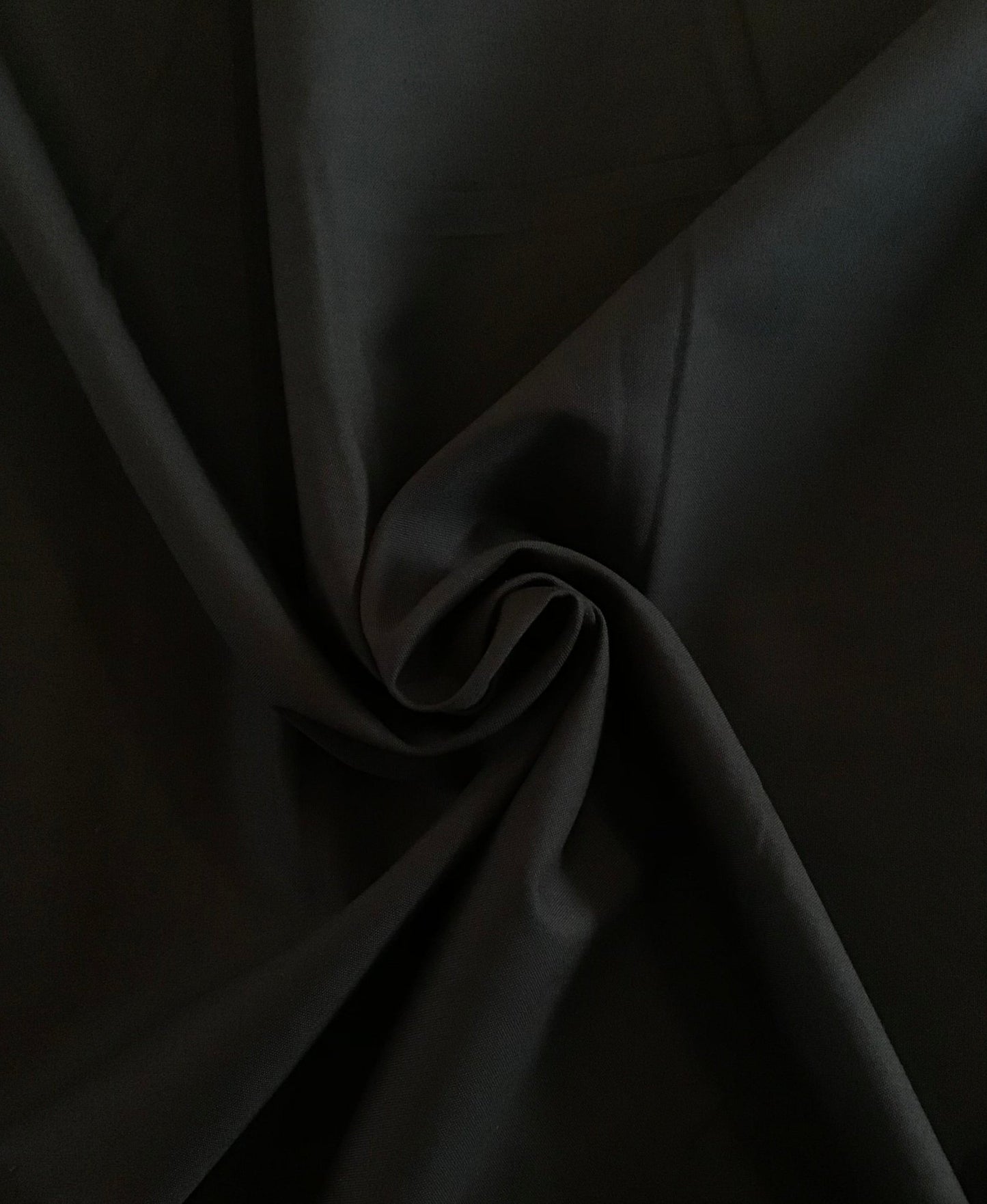 Plain Black Fabric 100% Cotton - Violet Elizabeth - Haberdashery