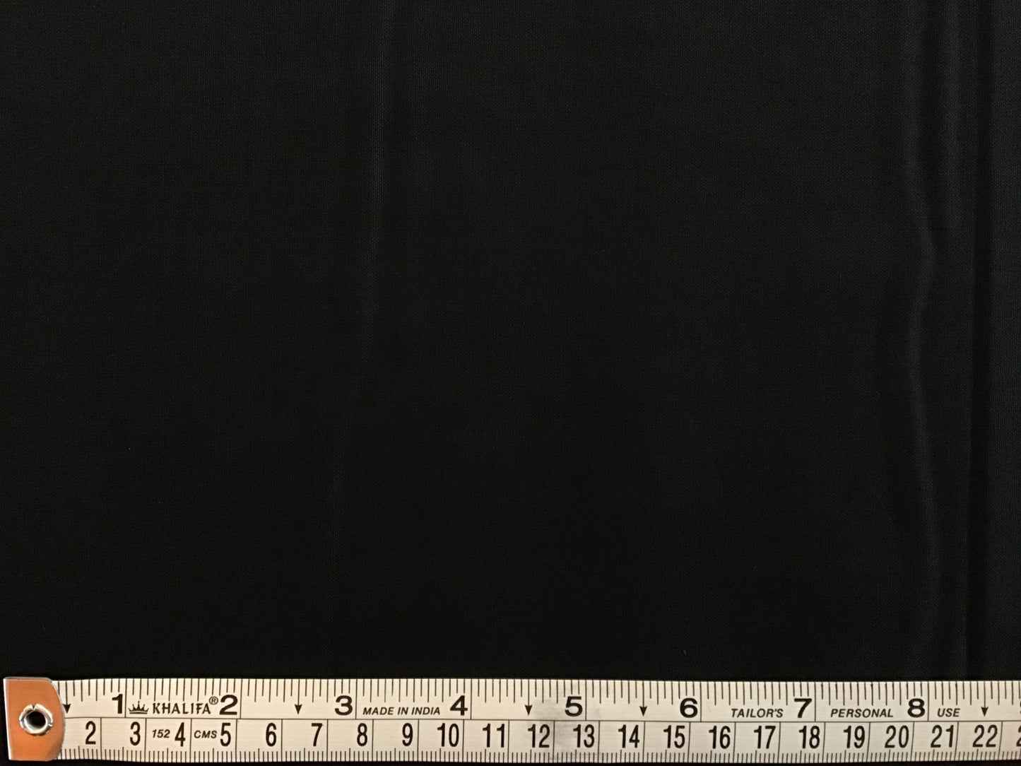 Plain Black Fabric 100% Cotton - Violet Elizabeth - Haberdashery