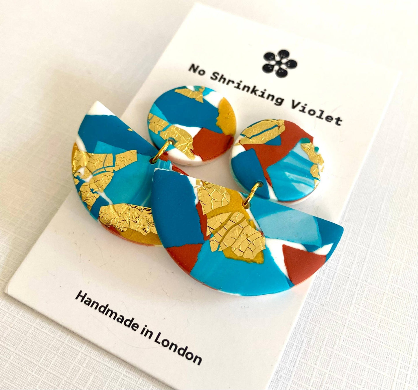 Sea Country - Medium Multi Earring - Violet Elizabeth -