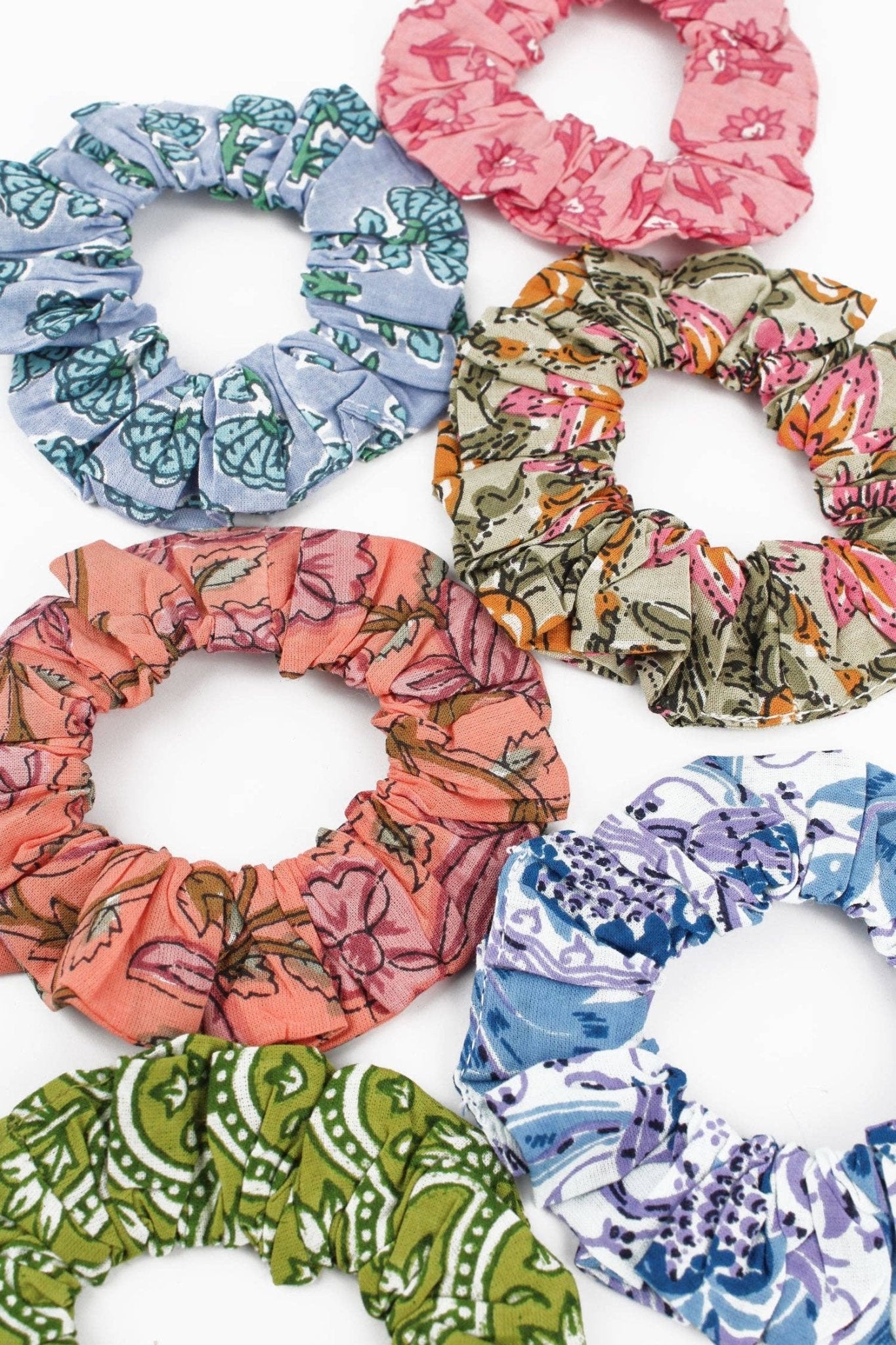 SMALL SCRUNCHIES PACK OF 6 - Violet Elizabeth -
