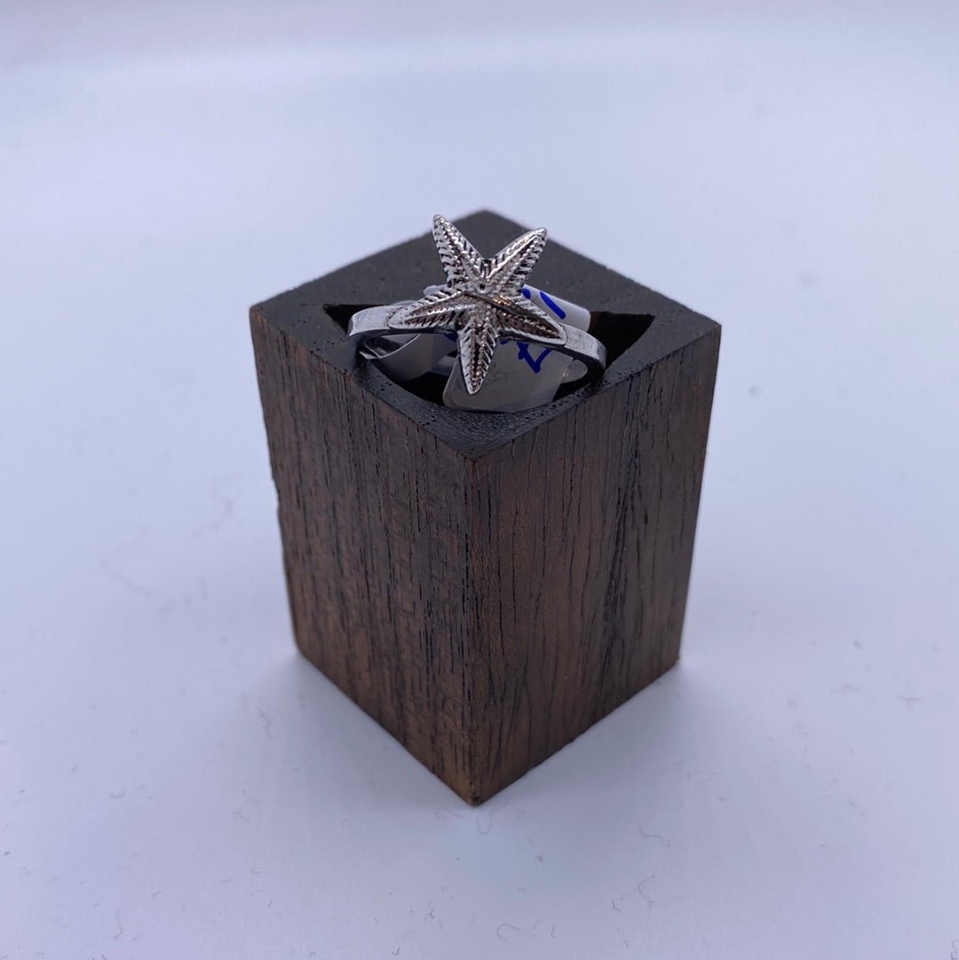Starfish ring: Brass and Silver Plated Brass - Violet Elizabeth - Jewellery