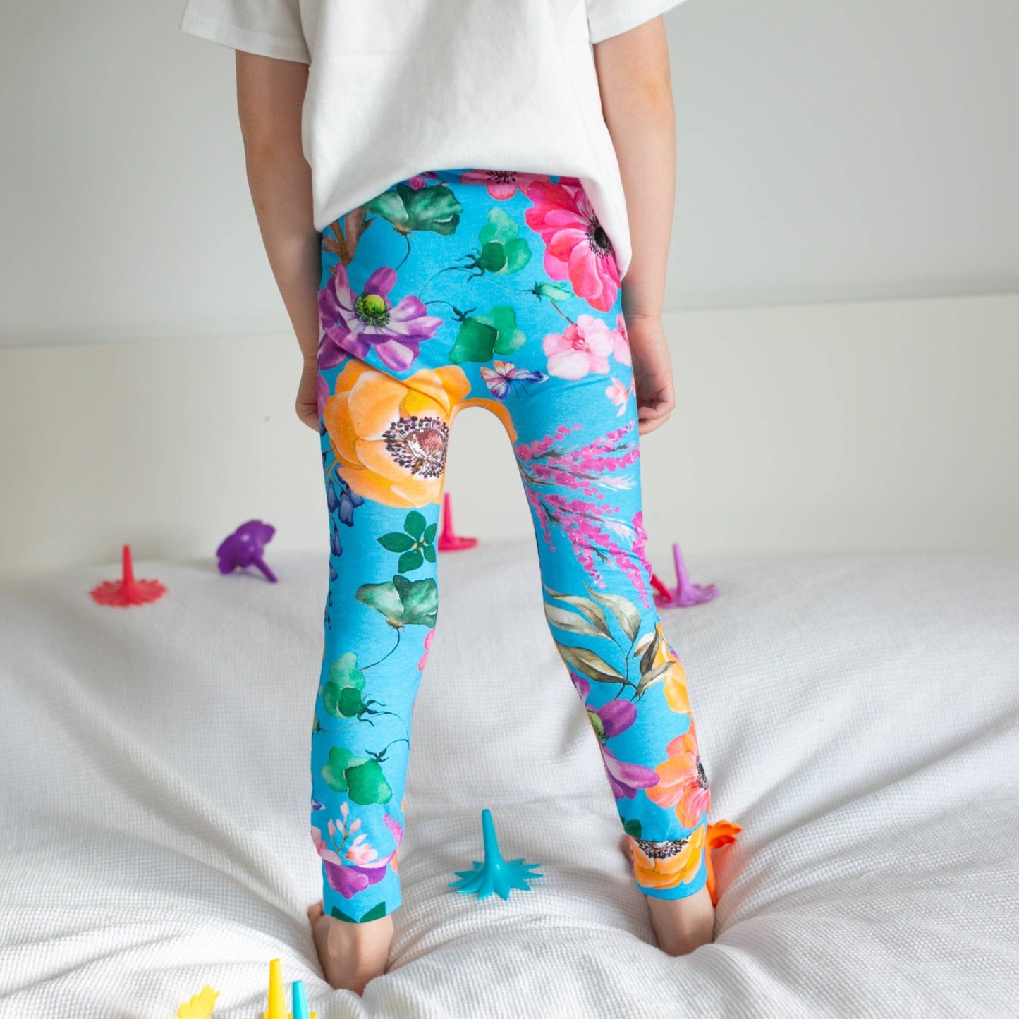 Summer Garden Leggings: 2 - 3 Y - Violet Elizabeth -