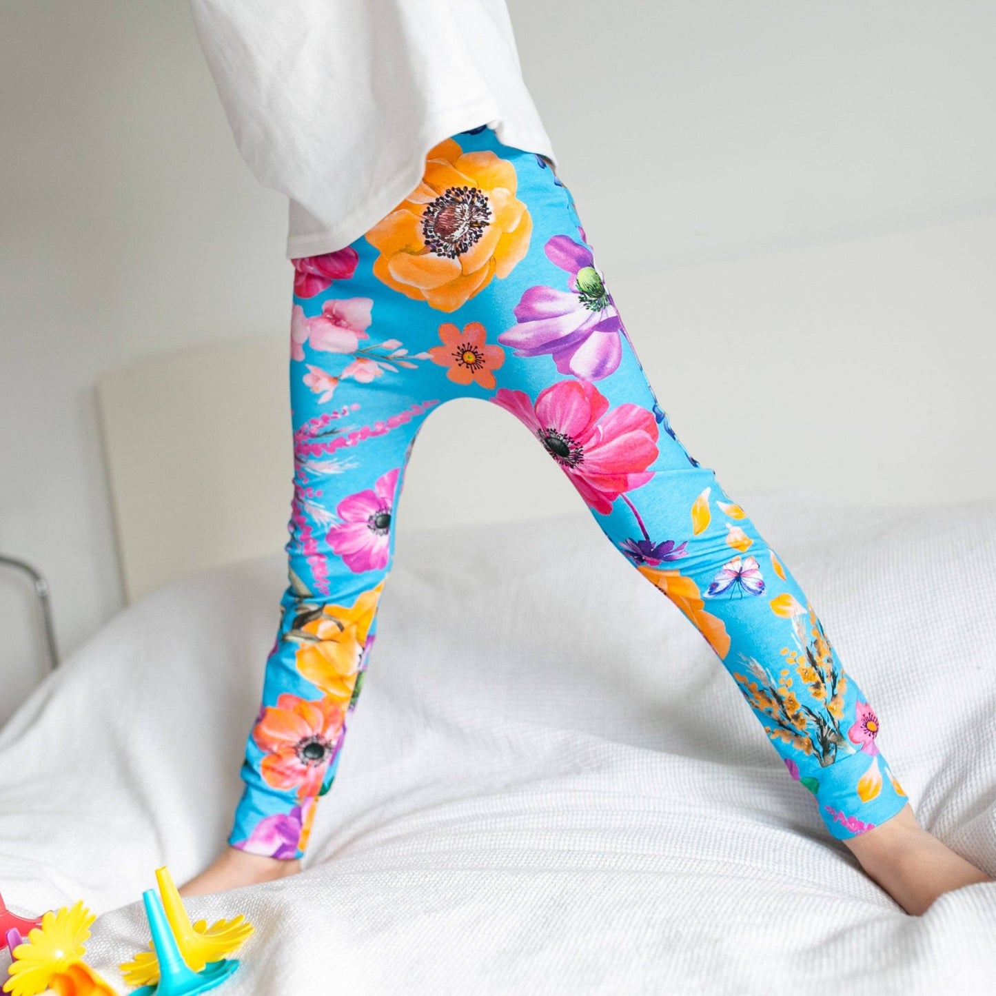 Summer Garden Leggings: 2 - 3 Y - Violet Elizabeth -