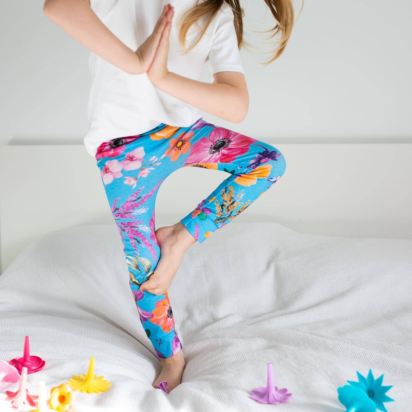 Summer Garden Leggings: 2 - 3 Y - Violet Elizabeth -