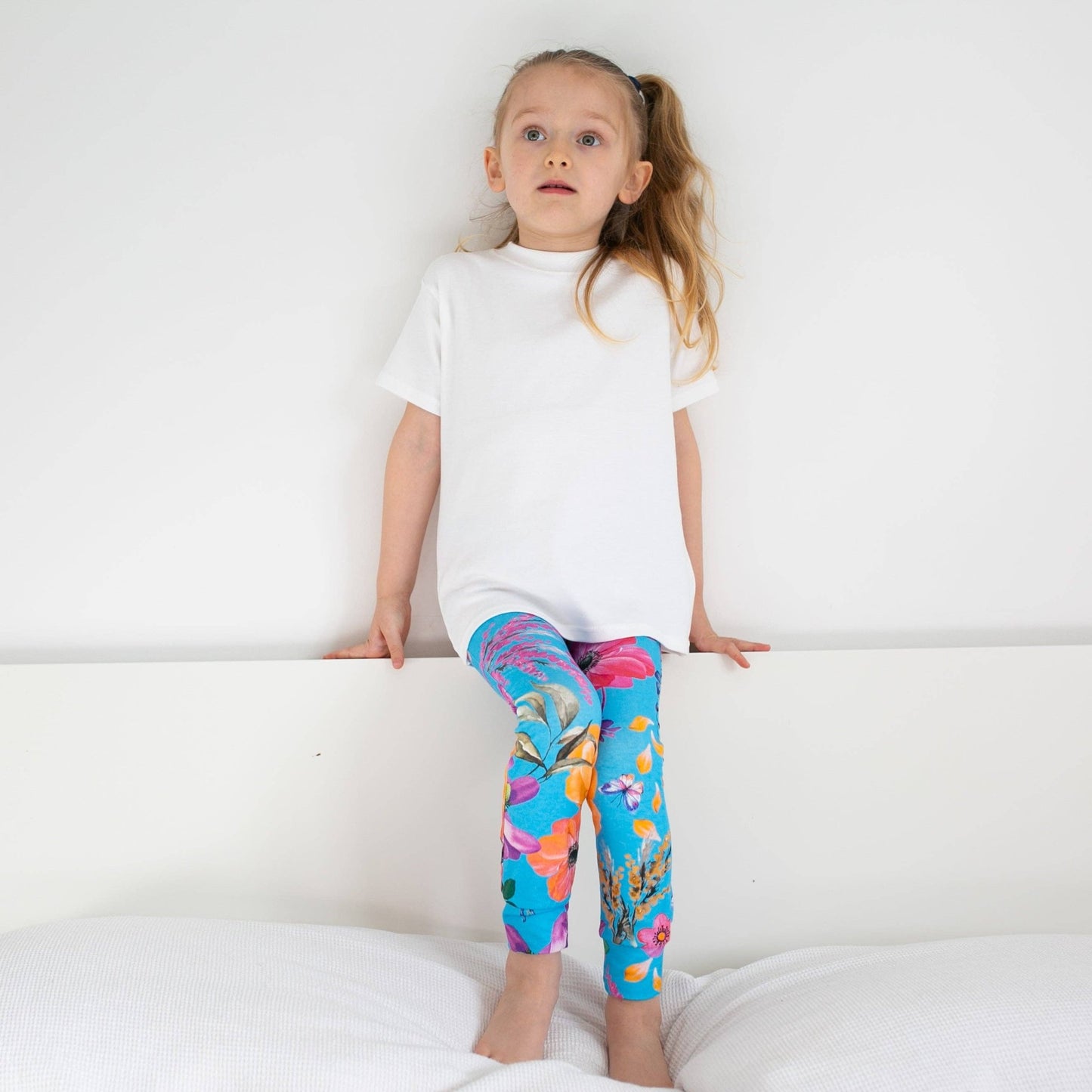 Summer Garden Leggings: 2 - 3 Y - Violet Elizabeth -