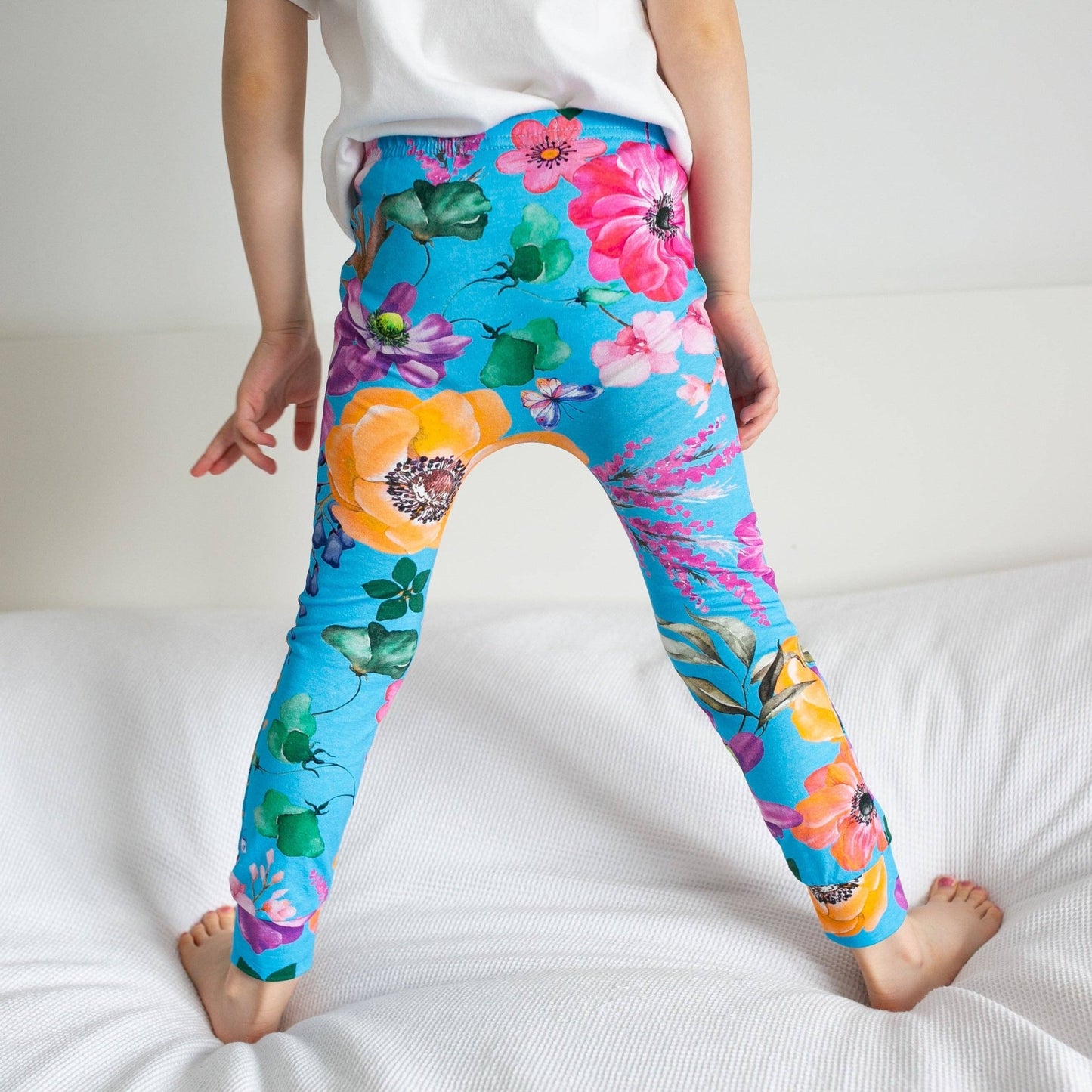 Summer Garden Leggings: 2 - 3 Y - Violet Elizabeth -