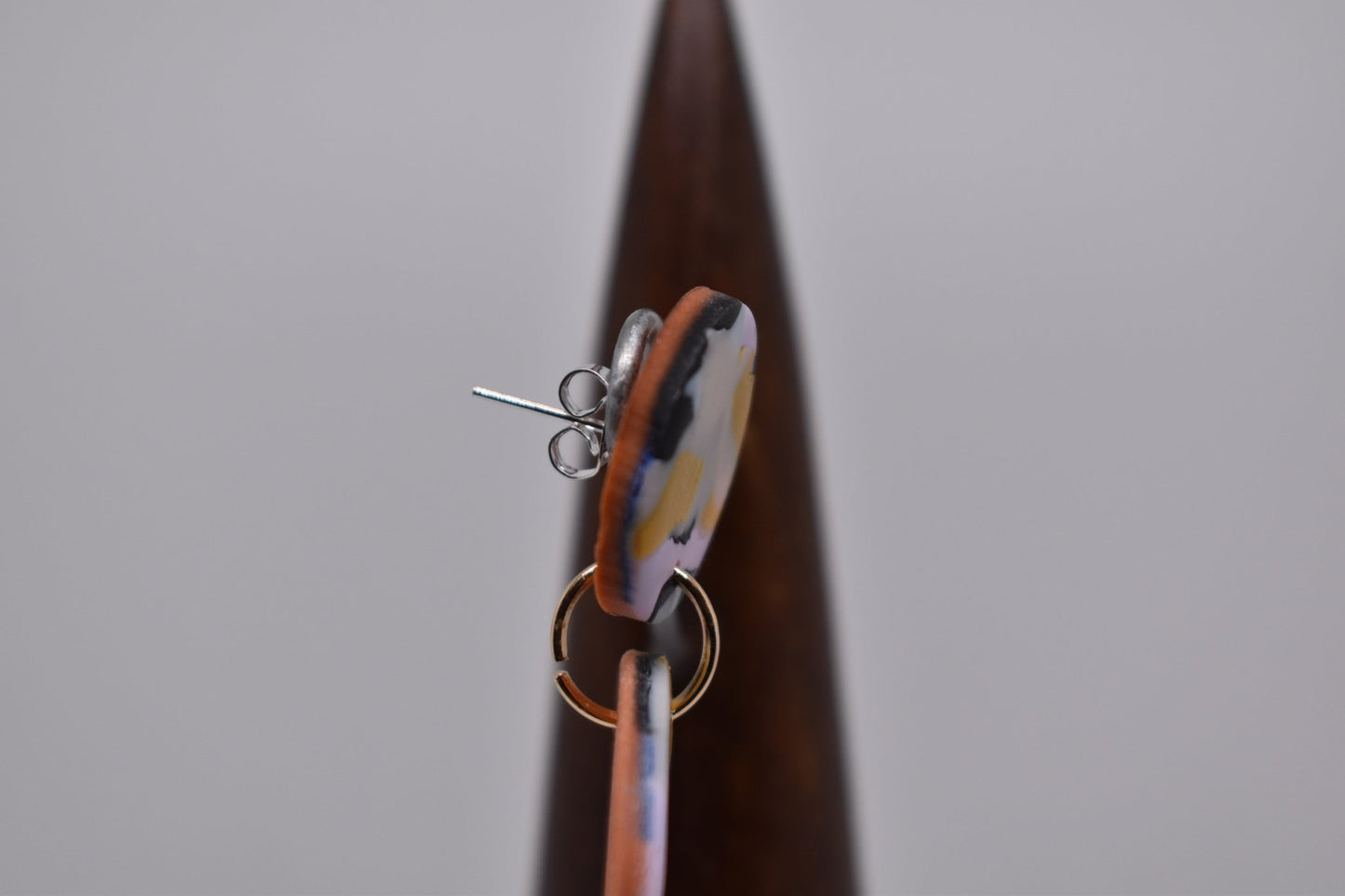 Sunburnt landscape: medium hoops - Violet Elizabeth - Jewellery