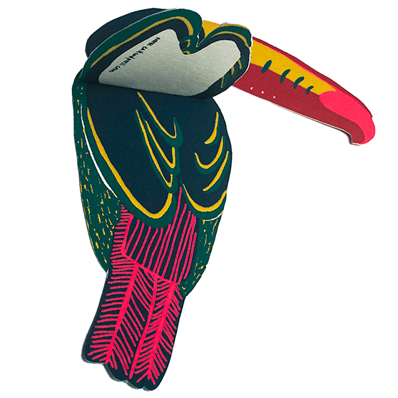 Toucan Greeting Card: C5 - Violet Elizabeth - Gift Cards