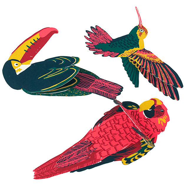 Toucan Greeting Card: C5 - Violet Elizabeth - Gift Cards