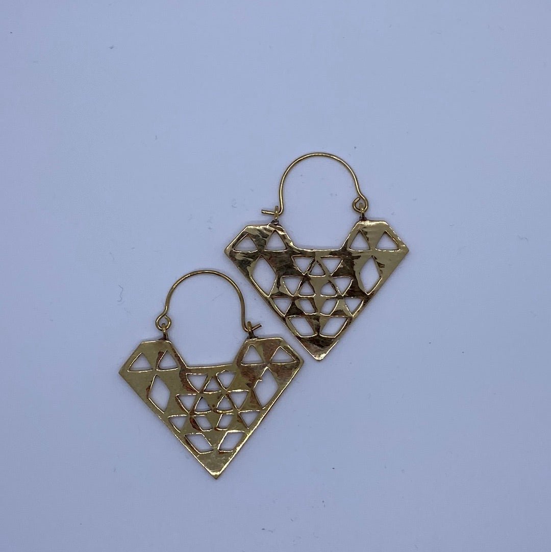 Triagular lover earrings - Violet Elizabeth - Jewellery