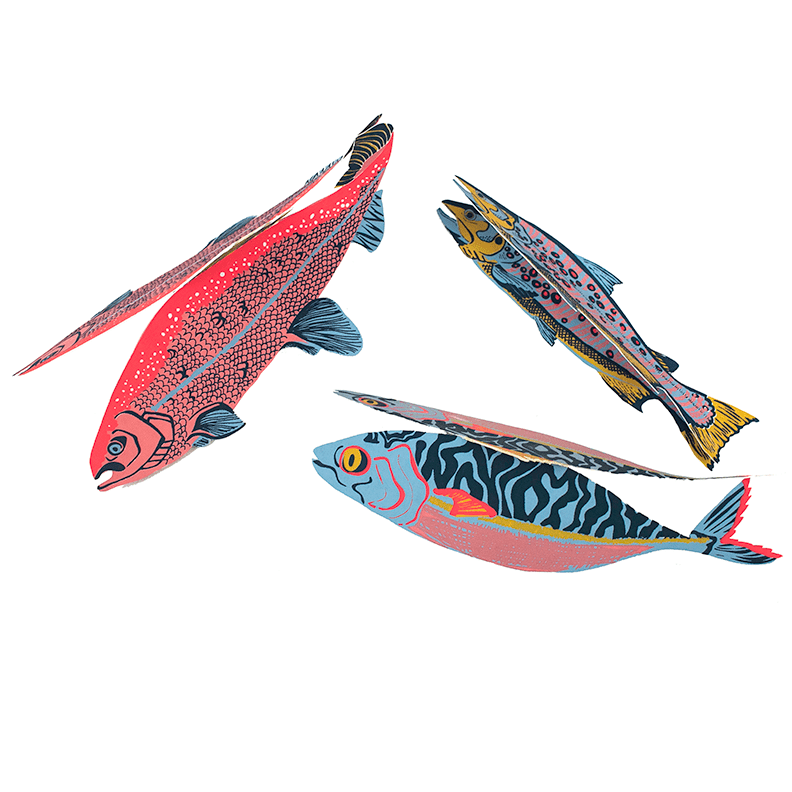 Trout Greeting Card - Violet Elizabeth - Gift Cards