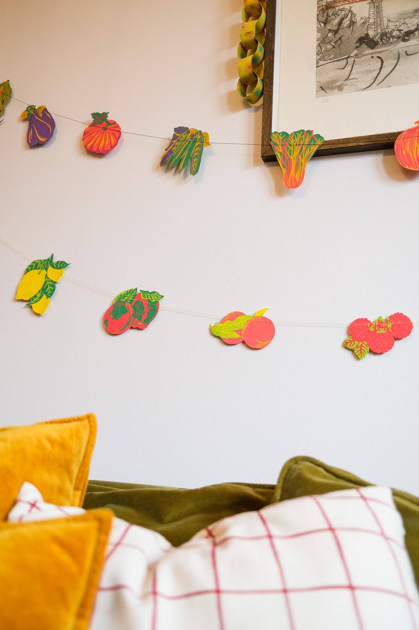 Vegetable Sewn Garland - Violet Elizabeth -