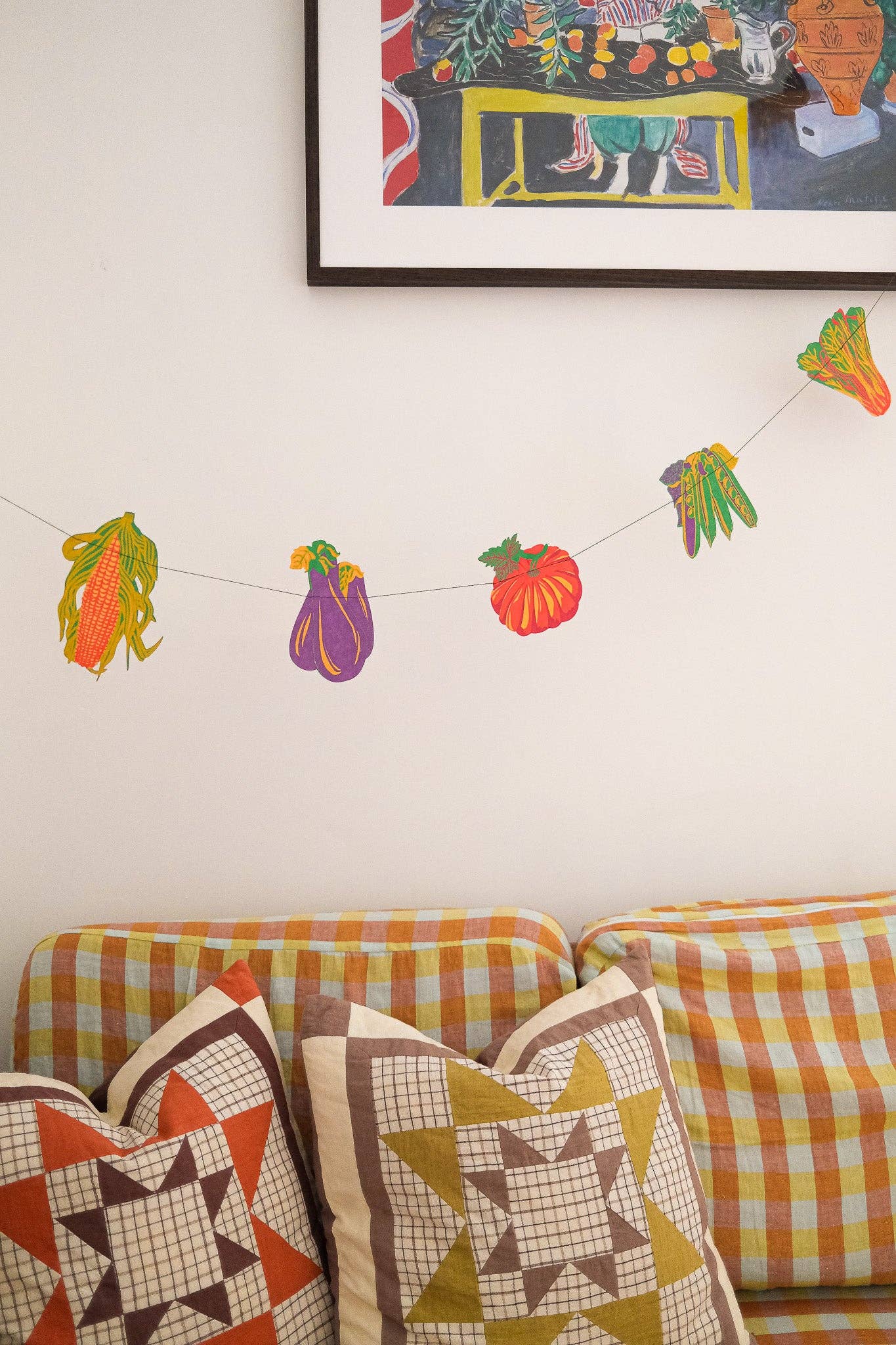 Vegetable Sewn Garland - Violet Elizabeth -