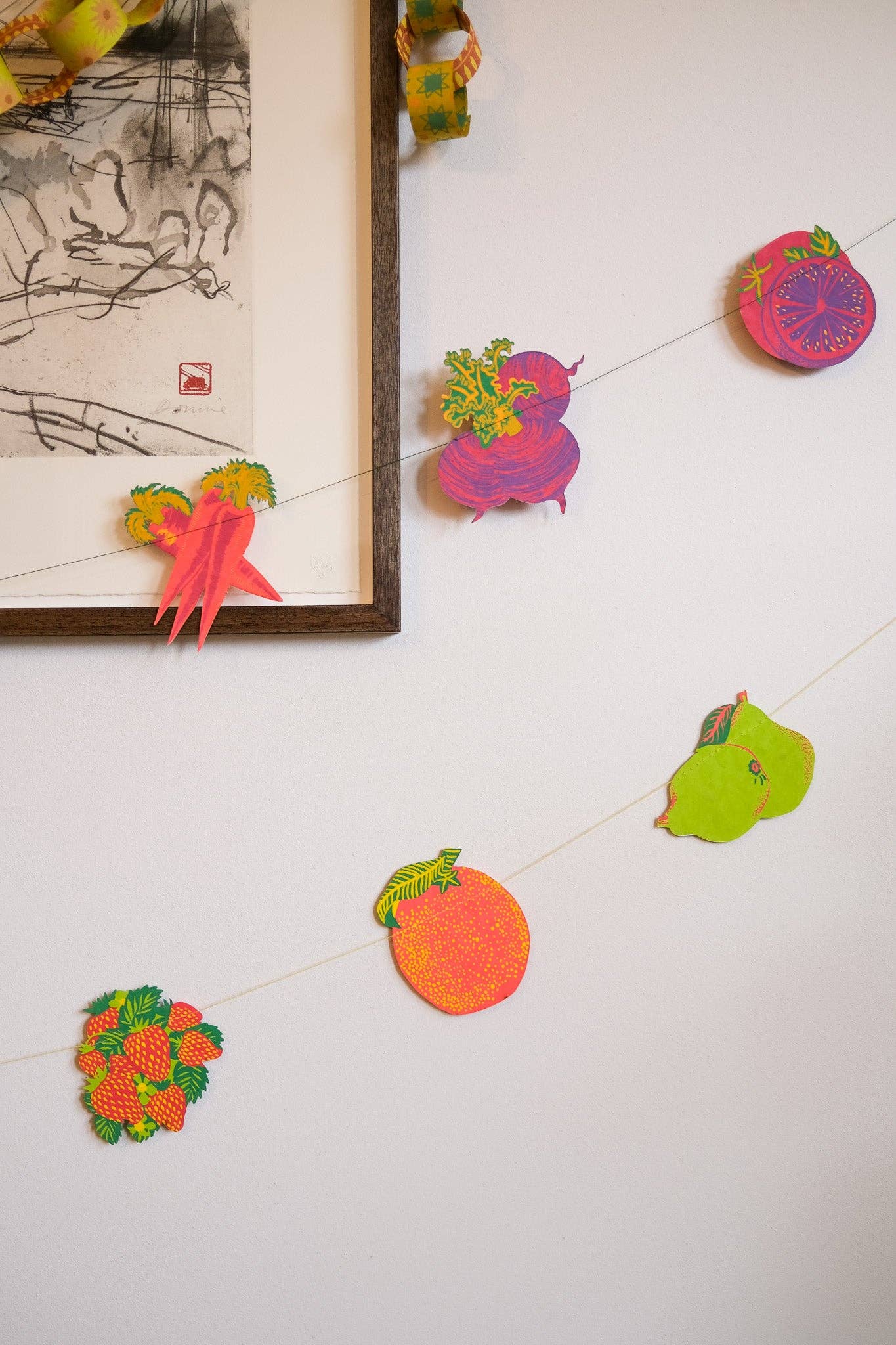 Vegetable Sewn Garland - Violet Elizabeth -