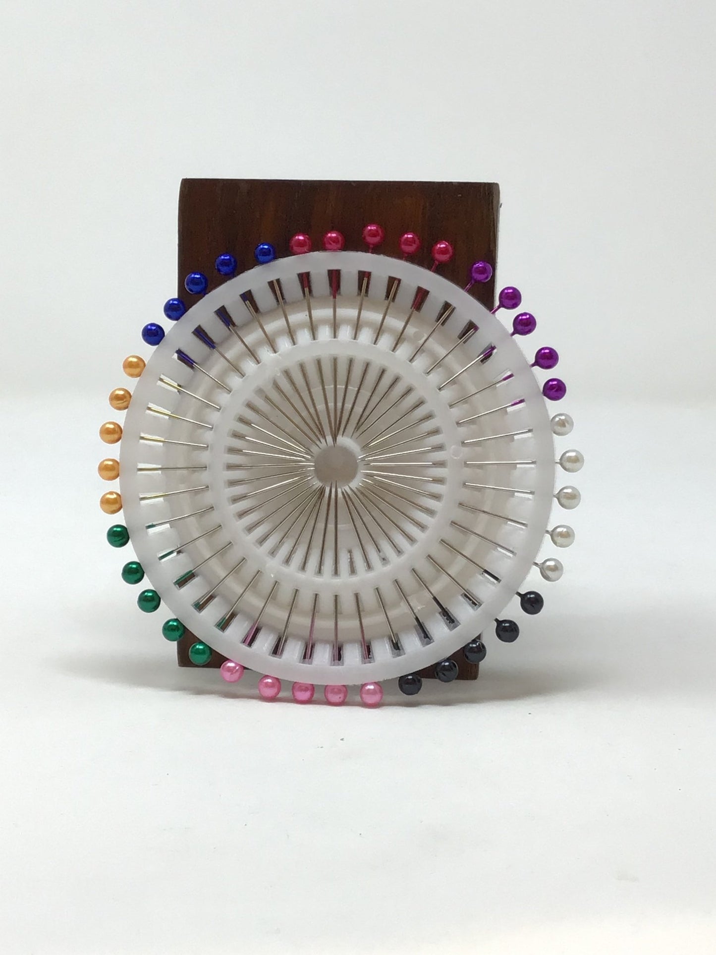 Wheel of Pearl head pin - Violet Elizabeth - Haberdashery
