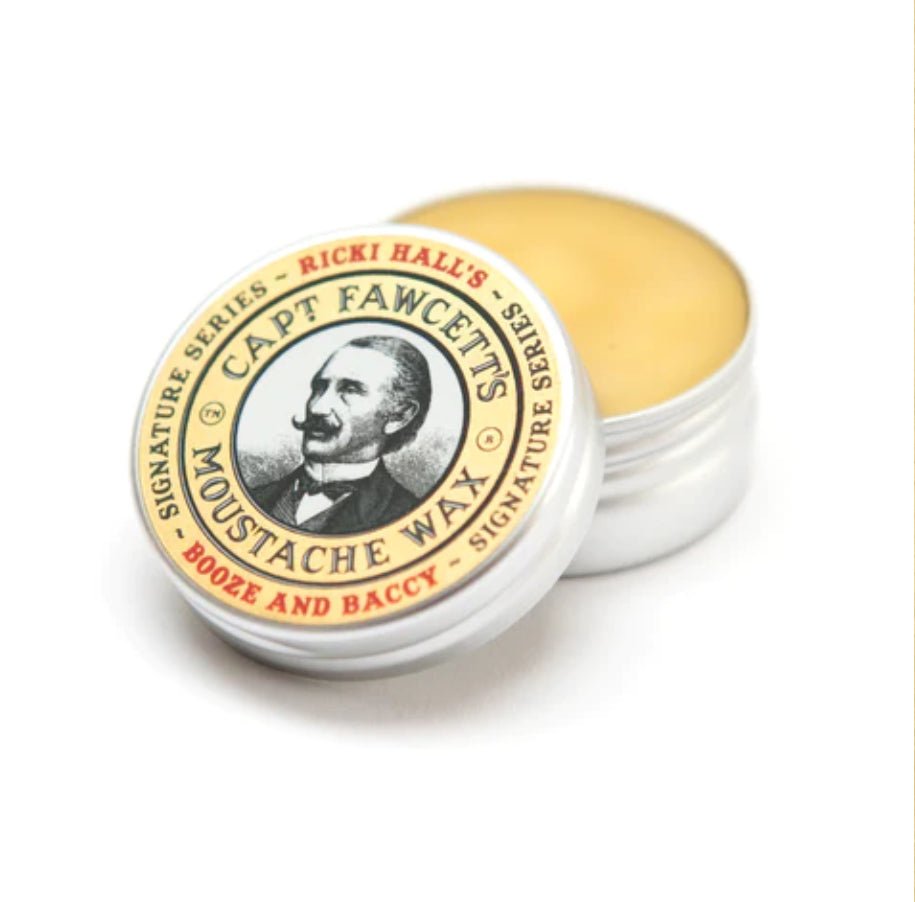Booze and Baccy Moustache Wax - Violet Elizabeth -