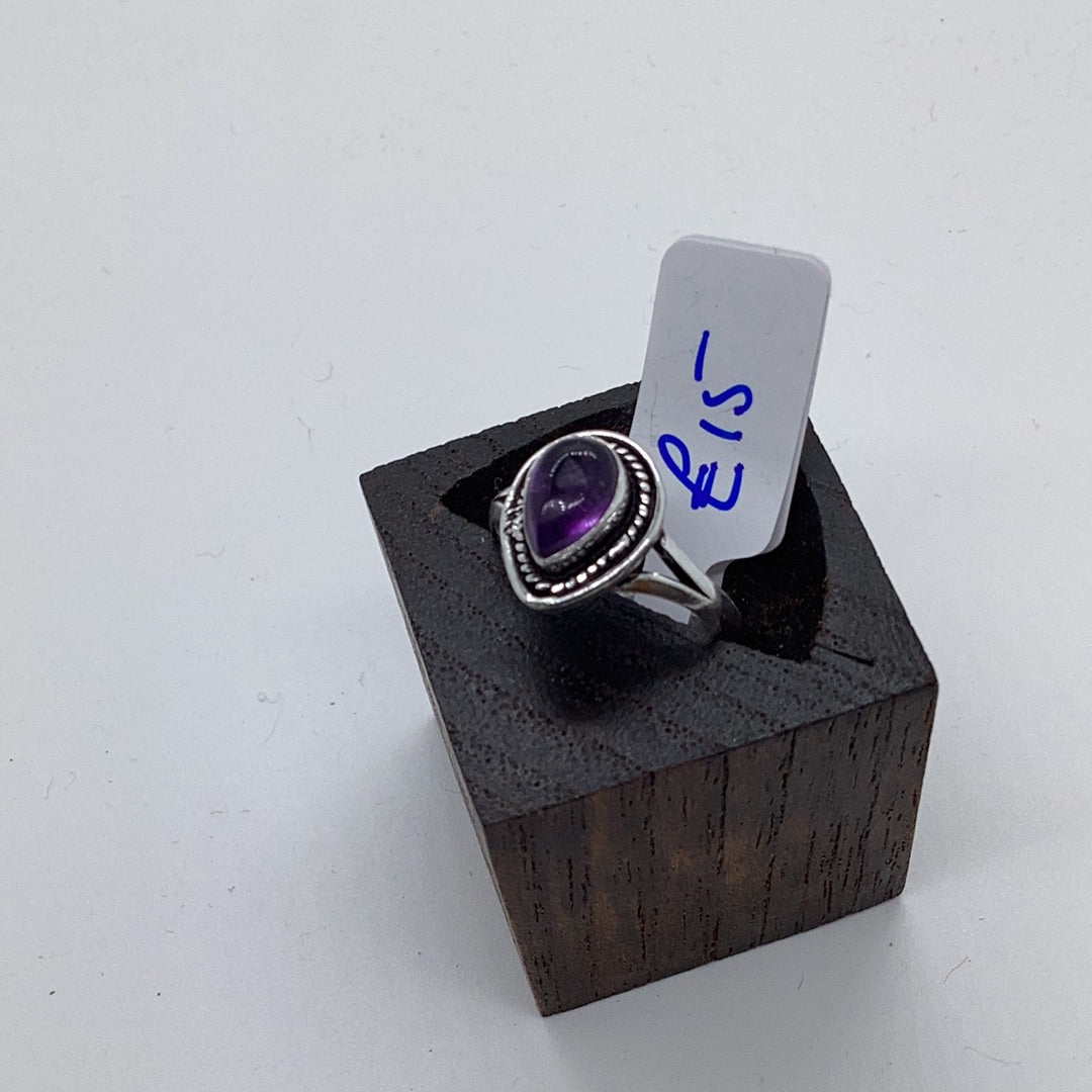 Dragons Heart Brass & silver Ring: Various Stones - Violet Elizabeth - Jewellery