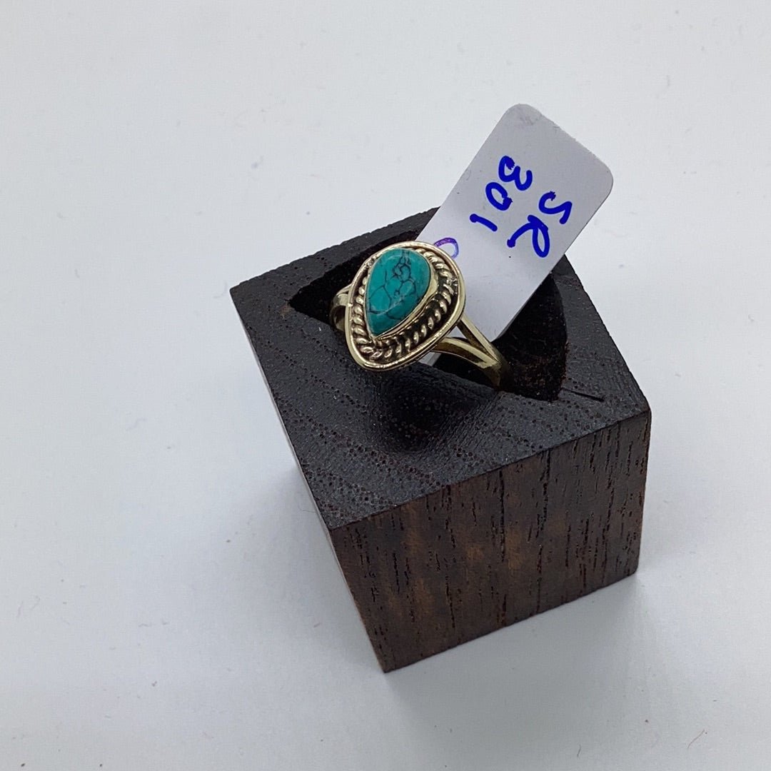 Dragons Heart Brass & silver Ring: Various Stones - Violet Elizabeth - Jewellery
