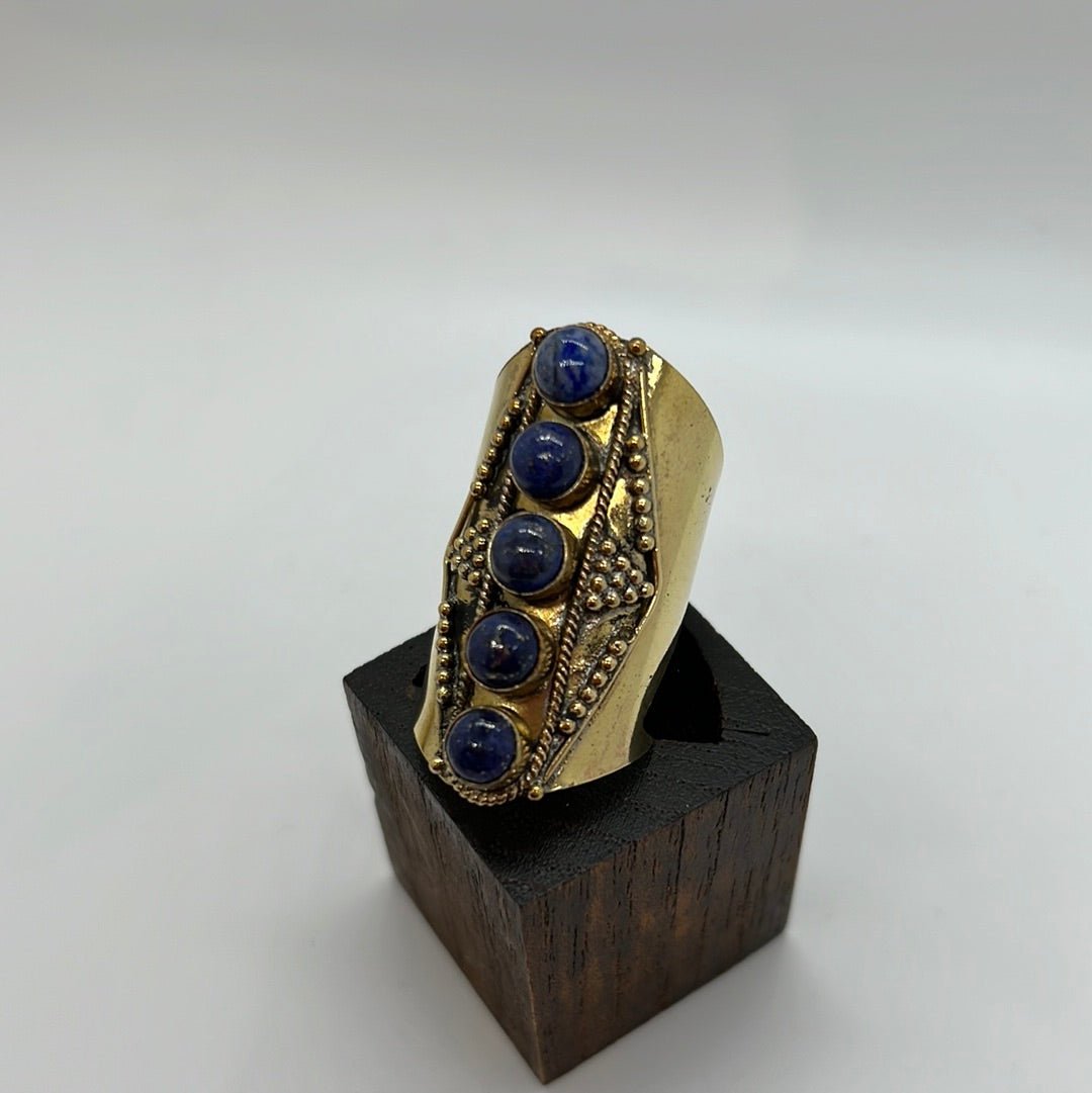 Emperor Brass Ring: Various Stones - Violet Elizabeth - Jewellery