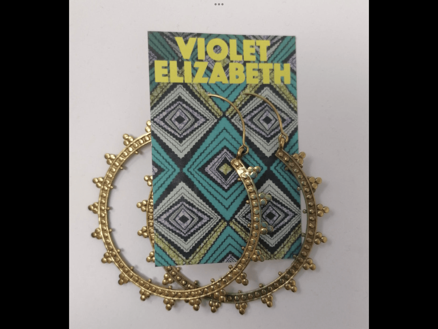 Luxury Sunburst Hoops: Brass and Silver Plated Brass - Violet Elizabeth - Jewellery