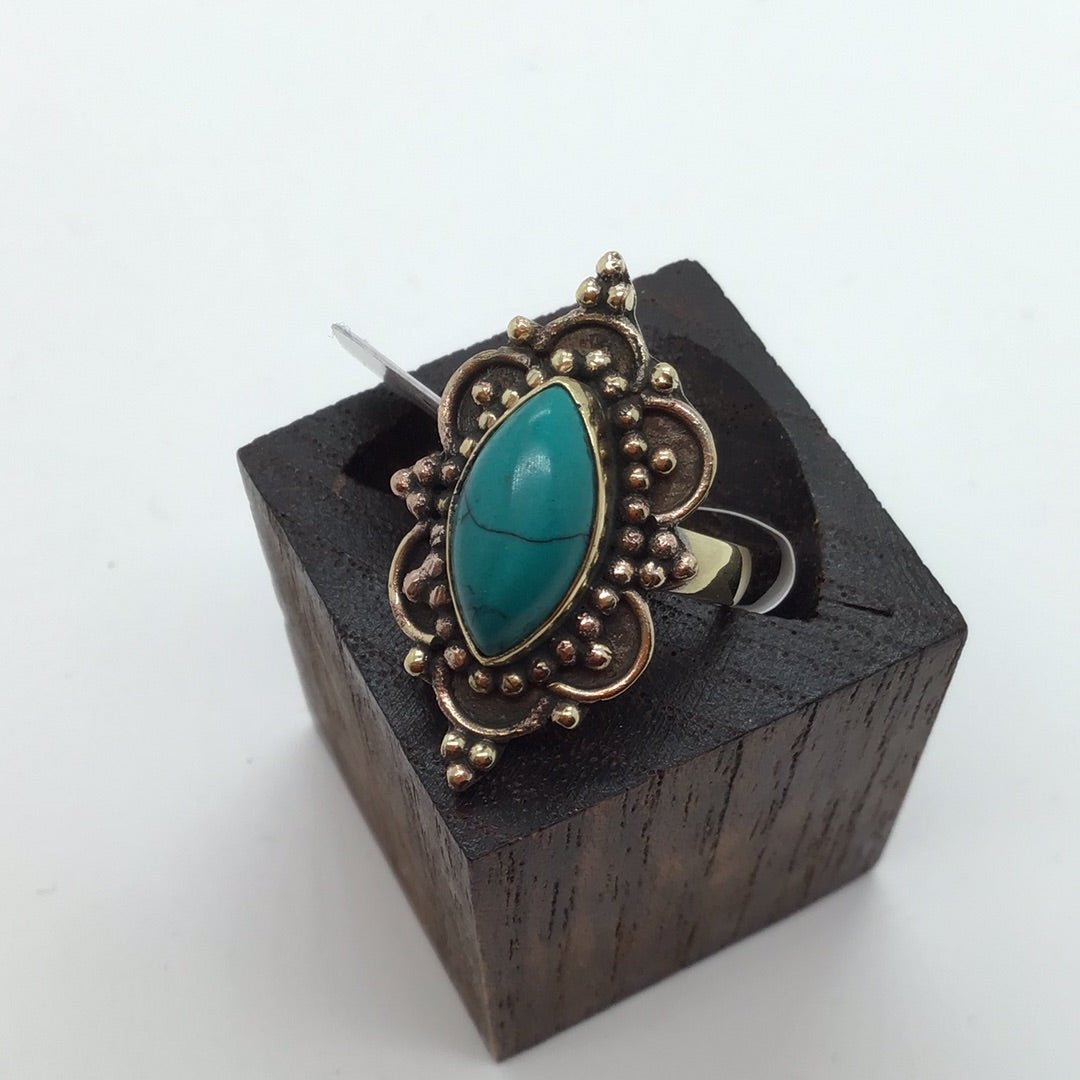 Ofilia Brass & silver Ring: Various Stones - Violet Elizabeth - Jewellery