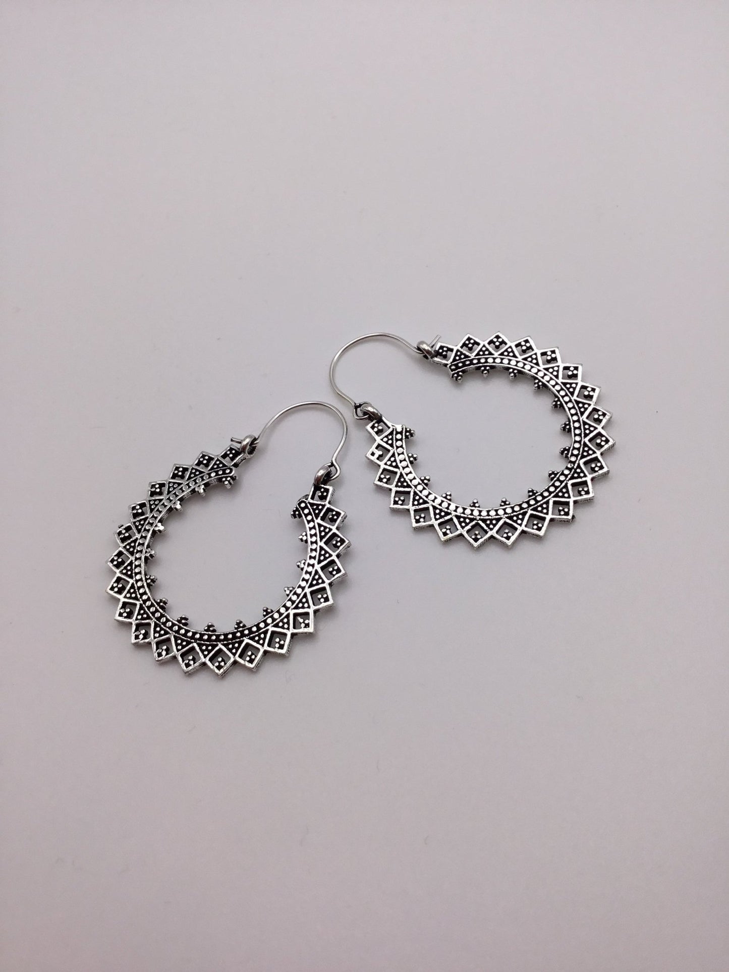 Retro Indian Hoops - Violet Elizabeth - Jewellery