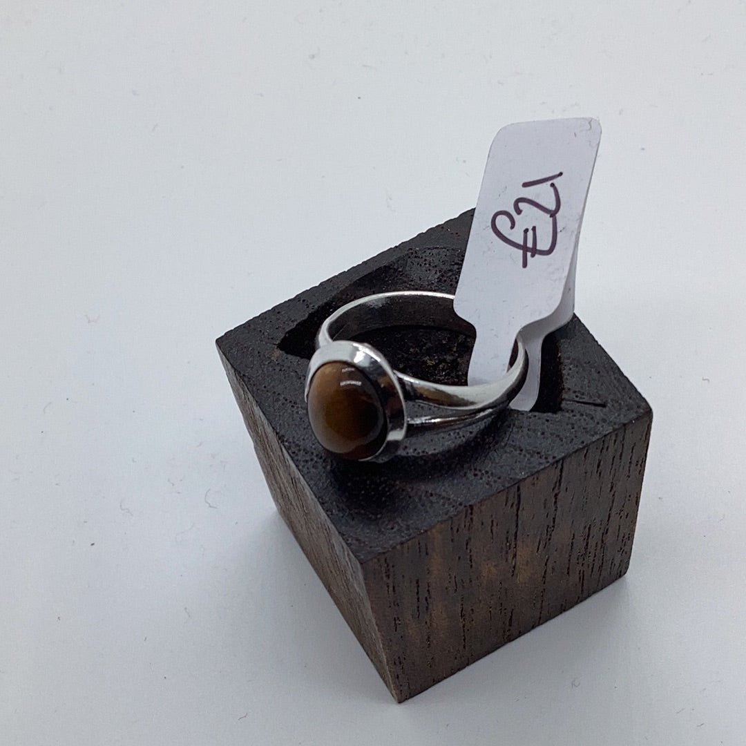 Simply Elegance Brass & silver Ring: Various Stones - Violet Elizabeth - Jewellery