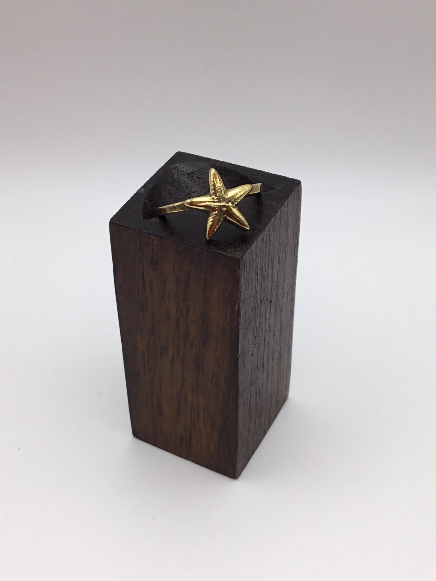 Starfish ring: Brass and Silver Plated Brass - Violet Elizabeth - Jewellery