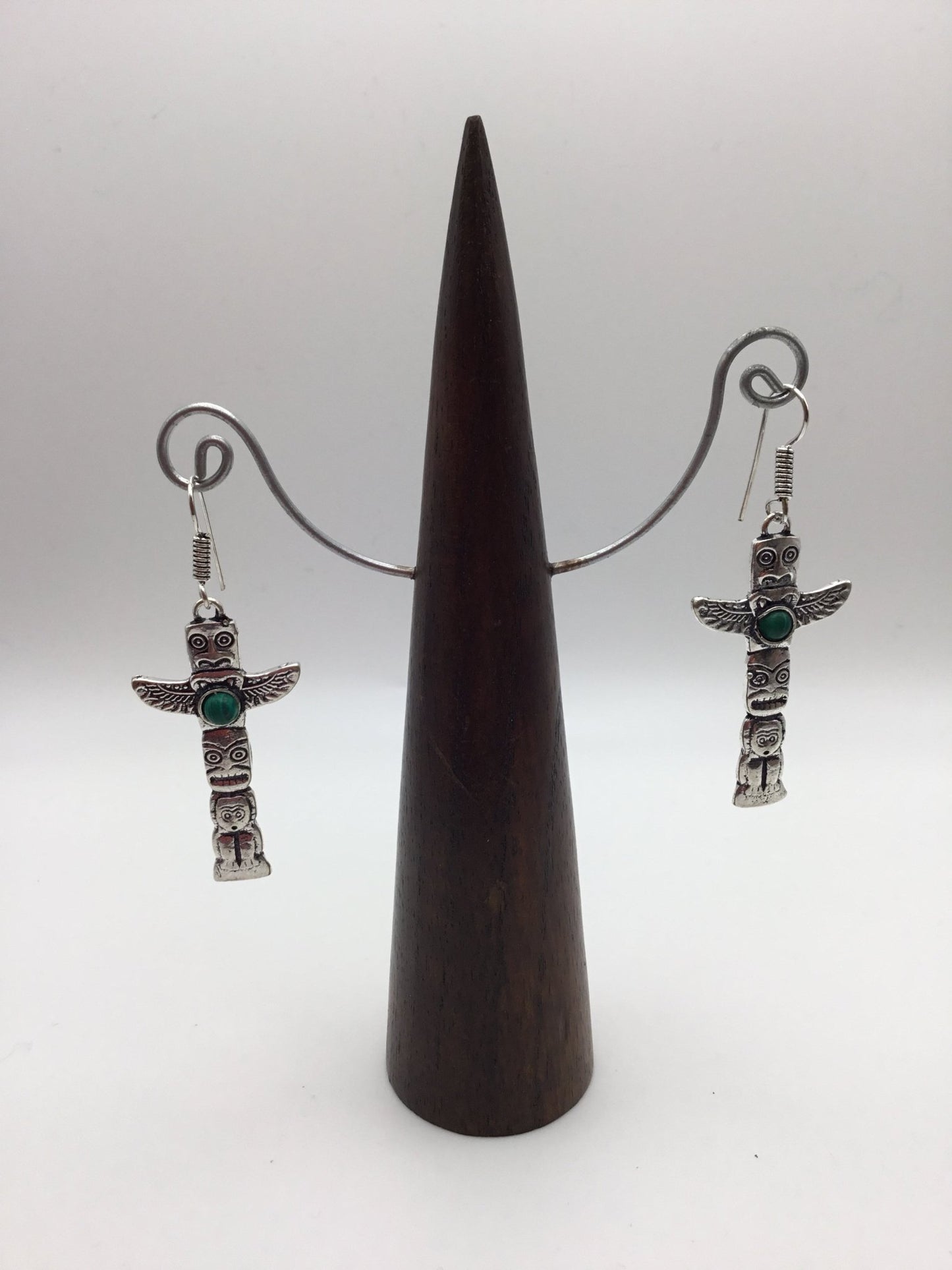 Totem Pole Brass earrings - Violet Elizabeth - Jewellery