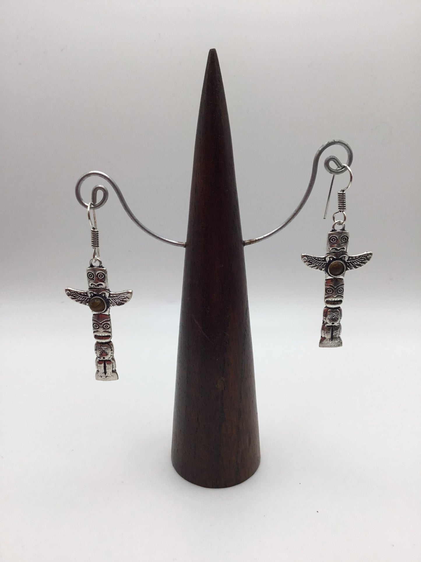 Totem Pole Brass earrings - Violet Elizabeth - Jewellery