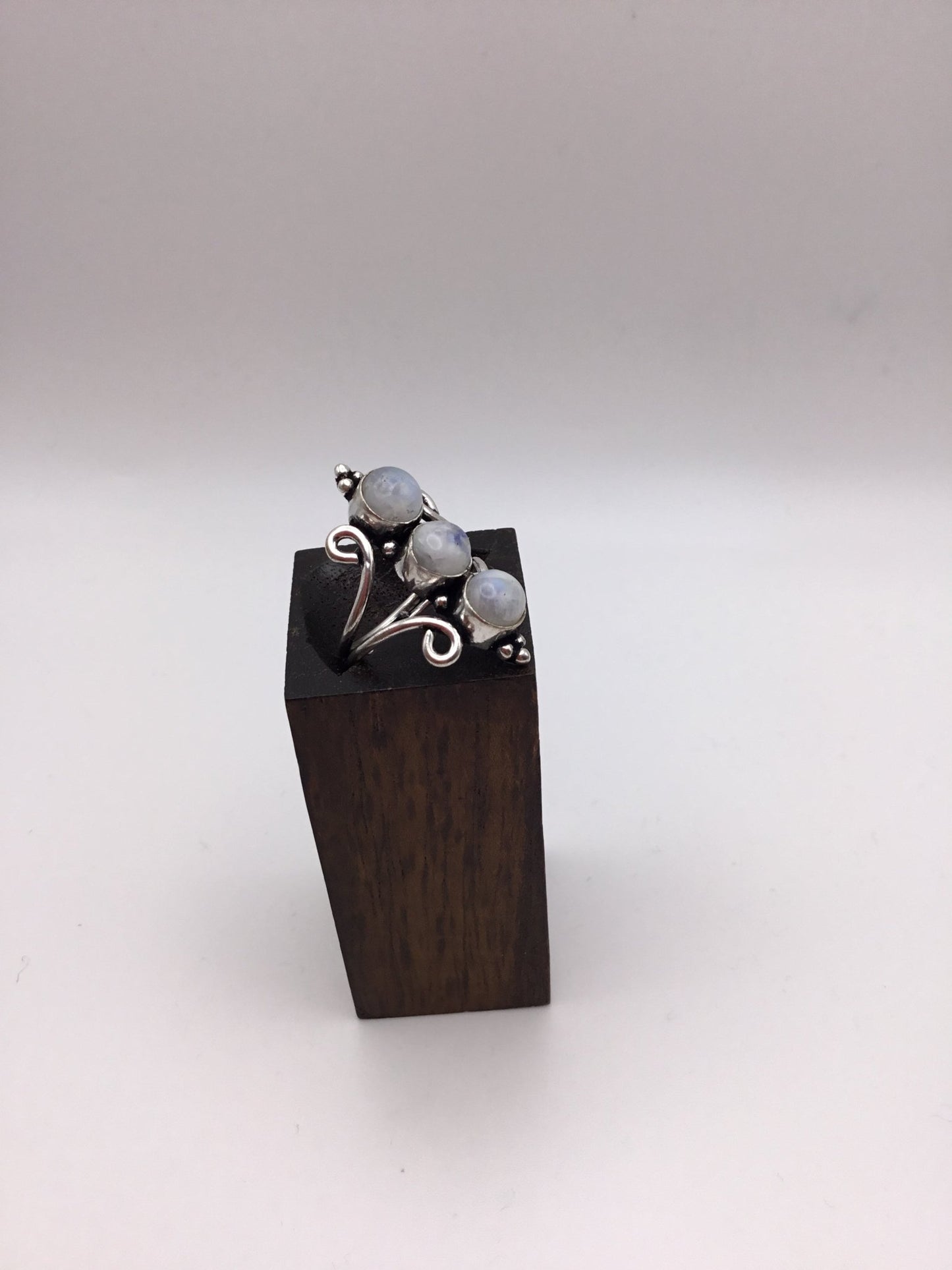 Triple Moonstone Ring - Violet Elizabeth - Jewellery