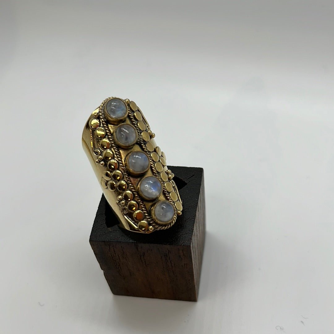 Viisi Brass Ring: Various Stones - Violet Elizabeth - Jewellery
