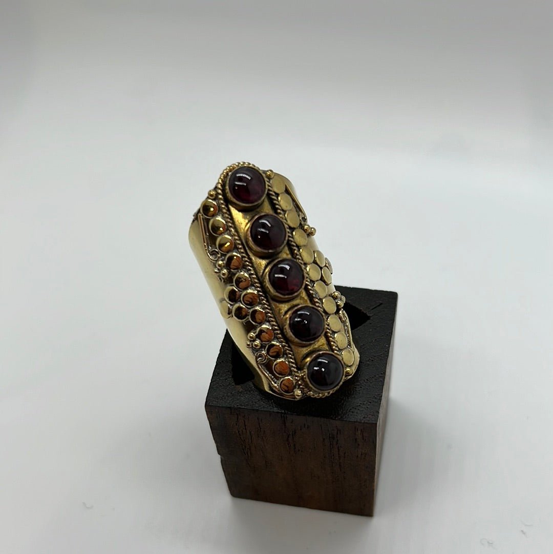 Viisi Brass Ring: Various Stones - Violet Elizabeth - Jewellery