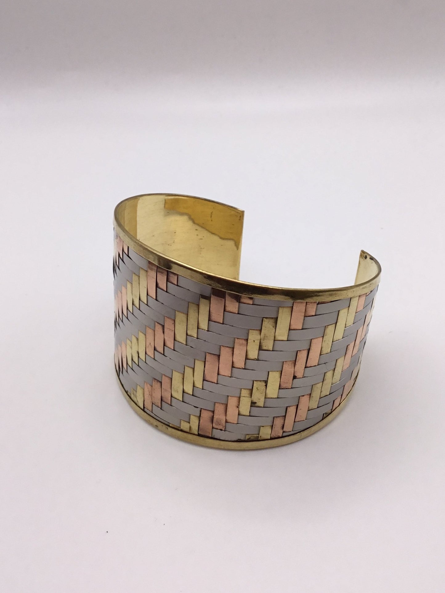 Woven Dreams Brass Cuff - Violet Elizabeth -