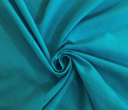 Bright blue Plain coloured Fabric 100% Cotton