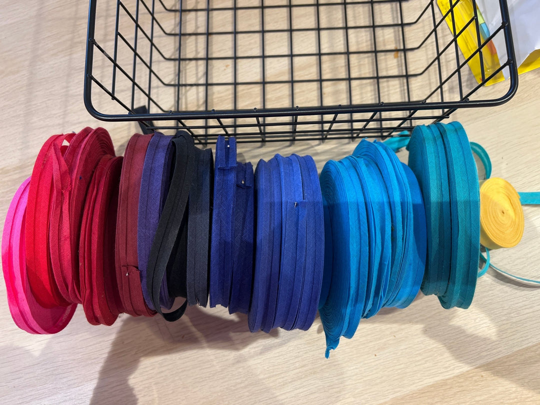 10mm 100%cotton bias binding - Violet Elizabeth - Haberdashery