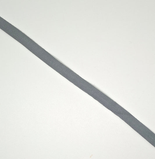 10mm grey tape herringbone - Violet Elizabeth - Haberdashery