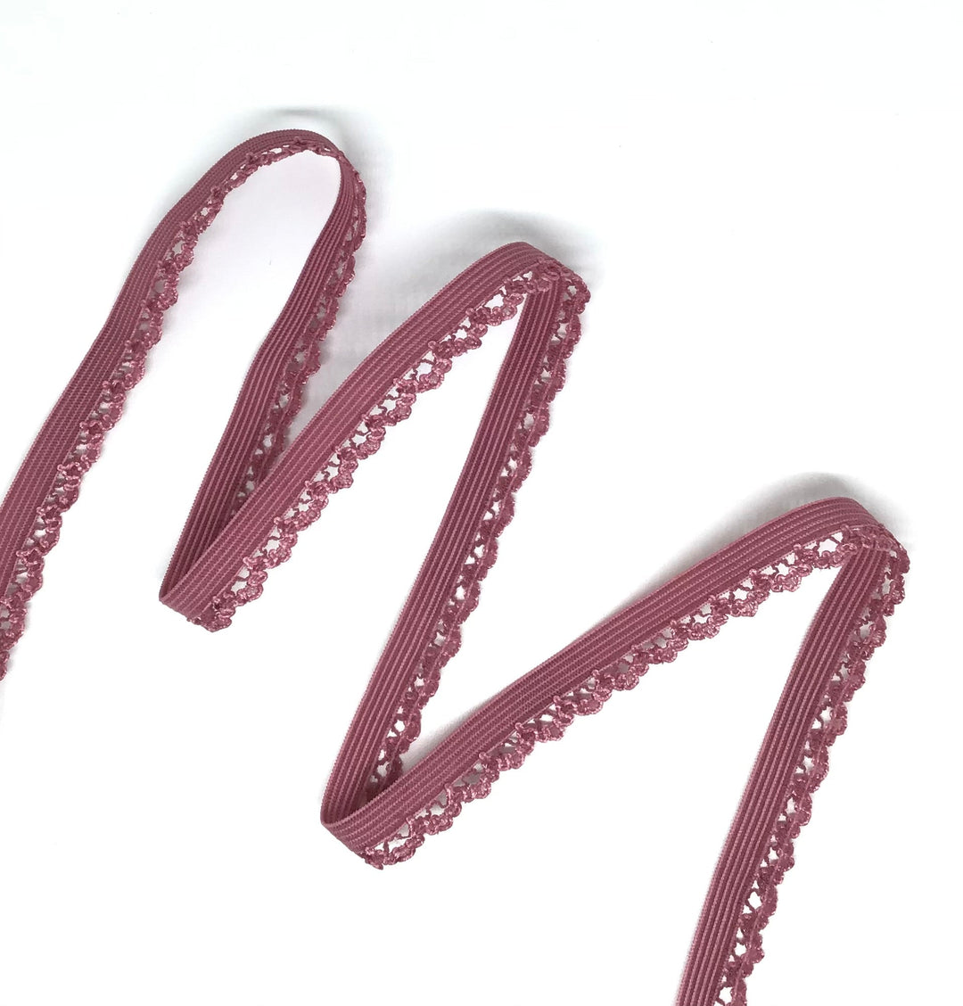 10mm Rose Pink Lingerie Elastic - Violet Elizabeth - Haberdashery