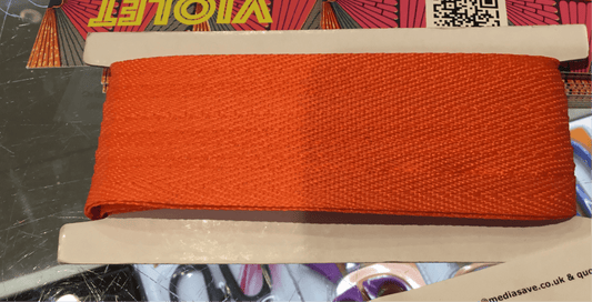 10mm Tangerine tape - Violet Elizabeth - Haberdashery