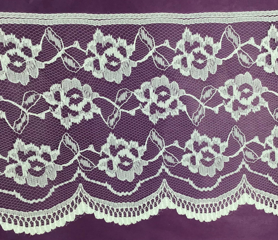 125mm White Lace - Violet Elizabeth - Haberdashery