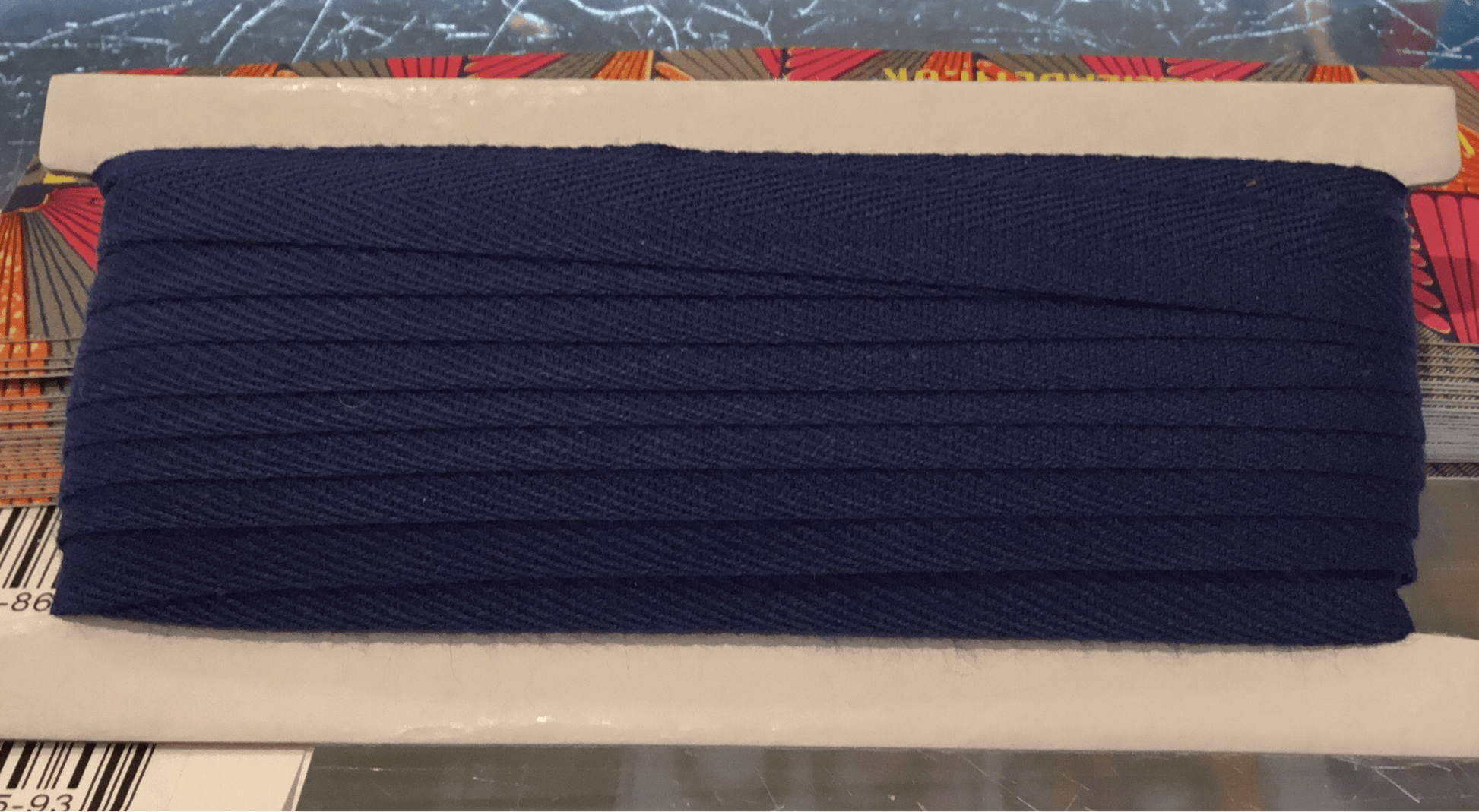 12mm navy I tape - Violet Elizabeth - Haberdashery