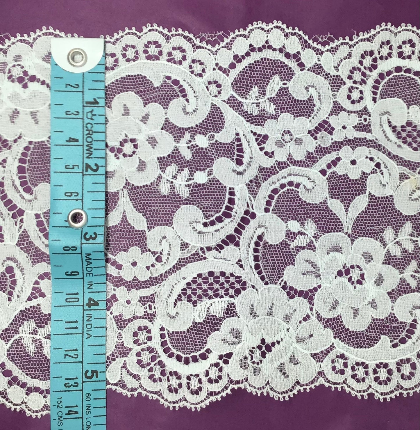 140mm Sea Mist Lace - Violet Elizabeth - Haberdashery