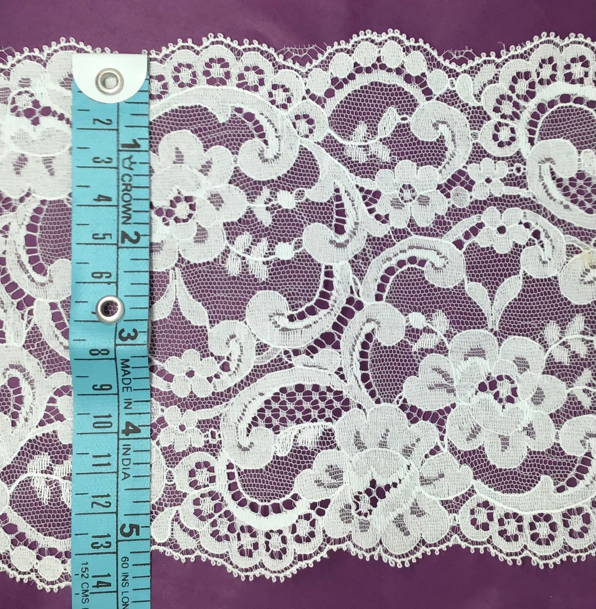 140mm Sea Mist Lace - Violet Elizabeth - Haberdashery