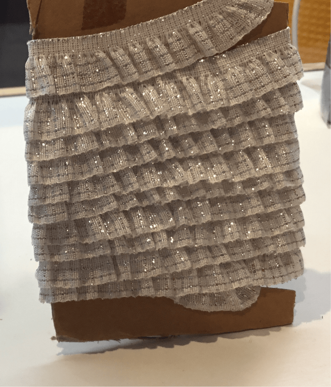 15mm Silver Surfer Ruffled Knicker Elastic - Violet Elizabeth - Haberdashery