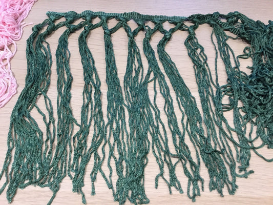 20cm knotted Fringe - Violet Elizabeth - Haberdashery