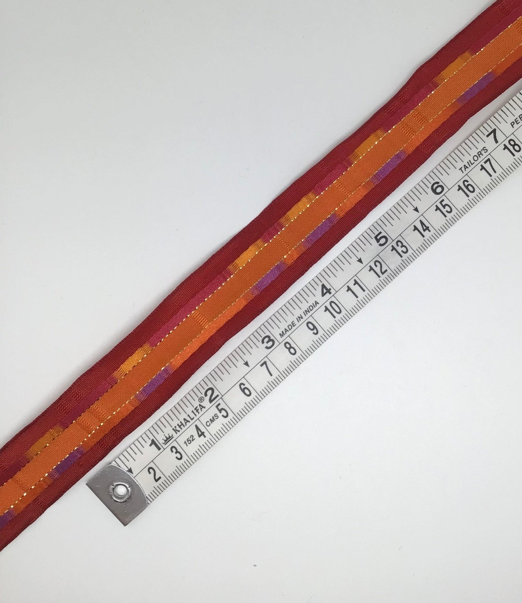 25mm orange red & purple ribbon - Violet Elizabeth - Haberdashery