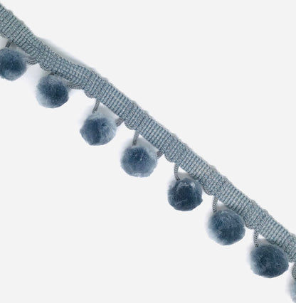 28mm PomPom trim - Violet Elizabeth - Haberdashery